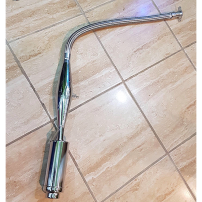 newest type soft full chrome racing muffler for motorized bicycle exhasut