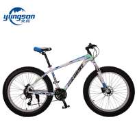 Wholesale 26 inch 27 speed snow fat bike/ snow ski bike/ fat tire bikes with double disc brake