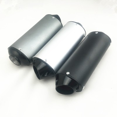 Black 28mm aluminum exhaust muffler for Dirt Bike Pit Pocket Mini Bike MX Motocross CRF50 TTR BBR KLX110